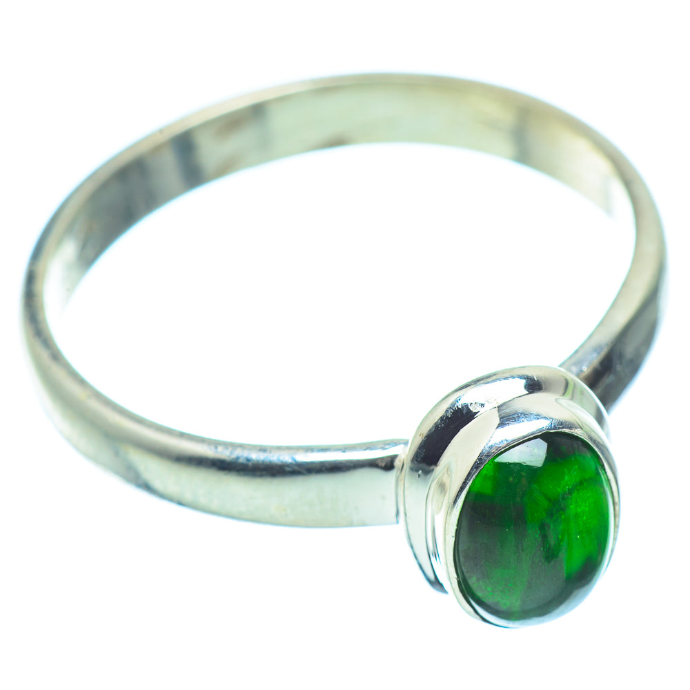 Chrome Diopside Rings handcrafted by Ana Silver Co - RING36367