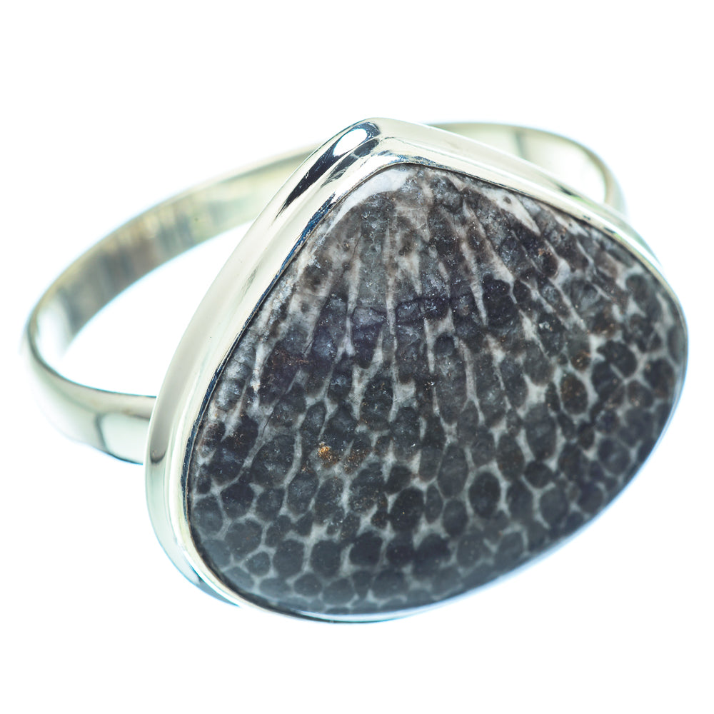 Stingray Coral Rings handcrafted by Ana Silver Co - RING36482