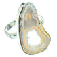 White Geode Slice Rings handcrafted by Ana Silver Co - RING36491