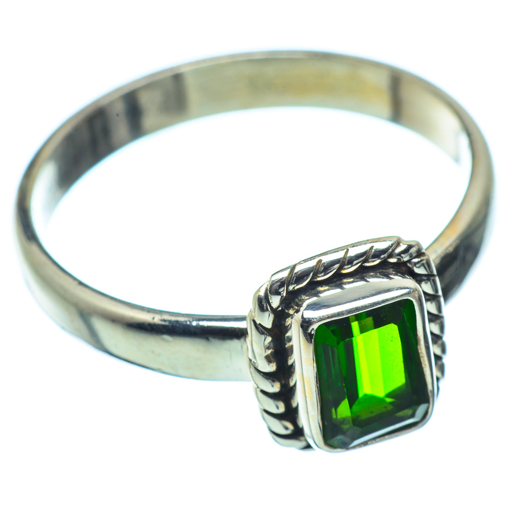 Chrome Diopside Rings handcrafted by Ana Silver Co - RING36752