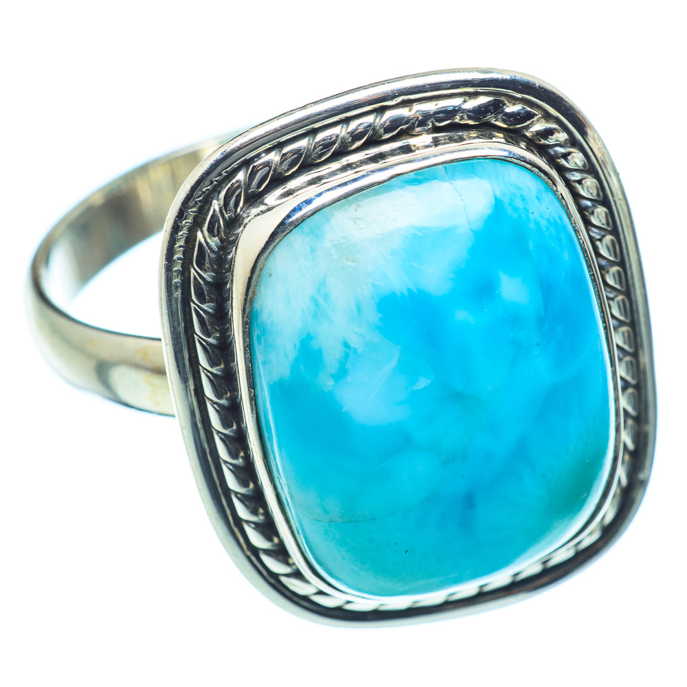 Larimar Rings handcrafted by Ana Silver Co - RING36807