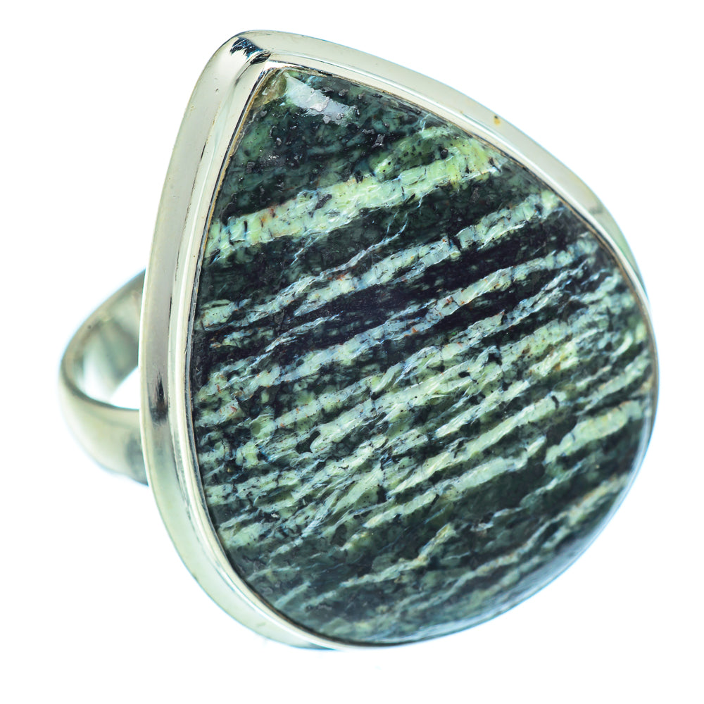 Lizard Jasper Rings handcrafted by Ana Silver Co - RING36883