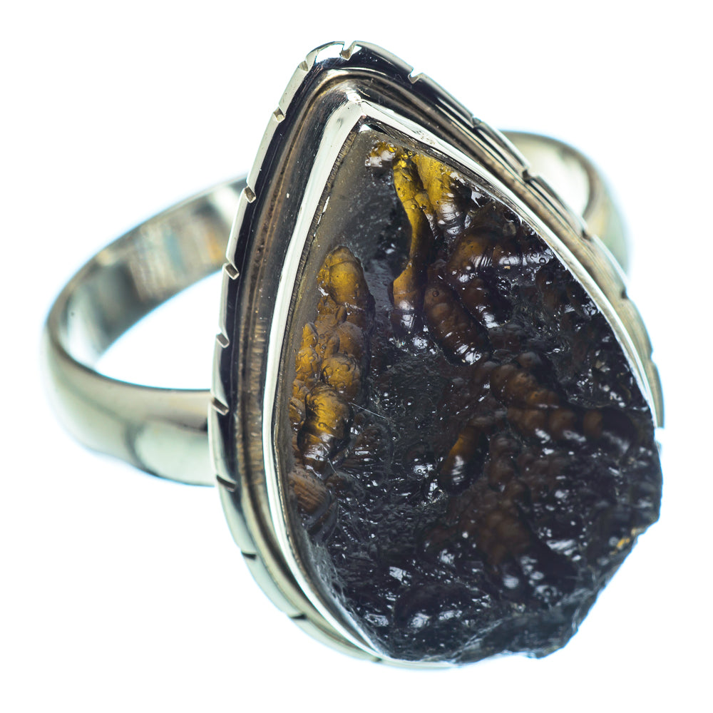 Tektite Rings handcrafted by Ana Silver Co - RING37017
