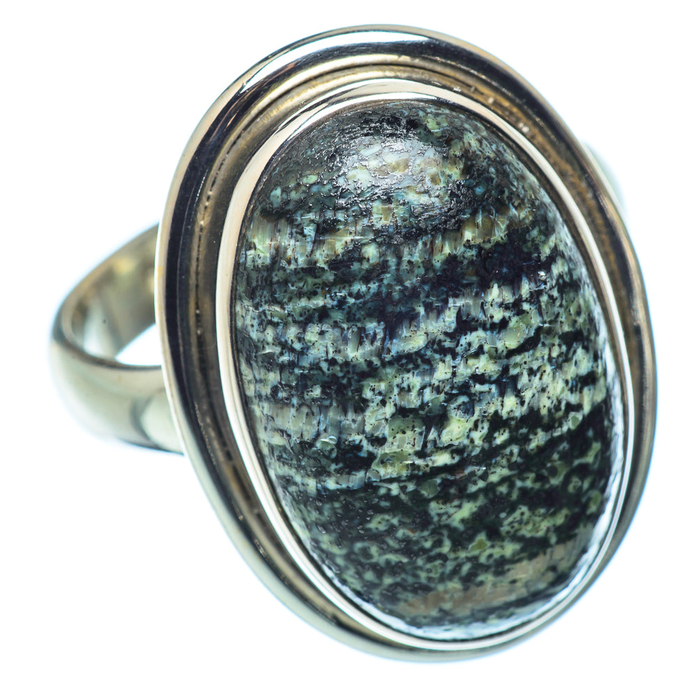 Lizard Jasper Rings handcrafted by Ana Silver Co - RING37318