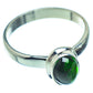 Chrome Diopside Rings handcrafted by Ana Silver Co - RING37441