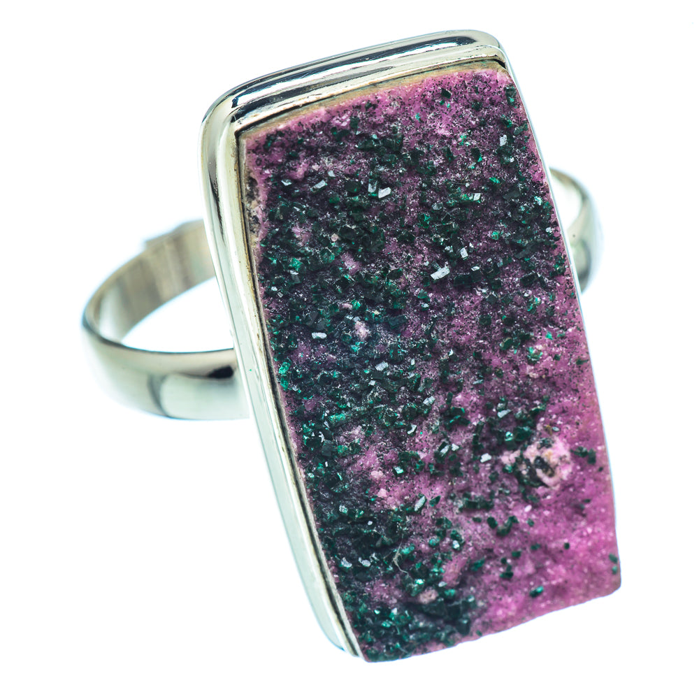 Cobalto Calcite Druzy Rings handcrafted by Ana Silver Co - RING37562