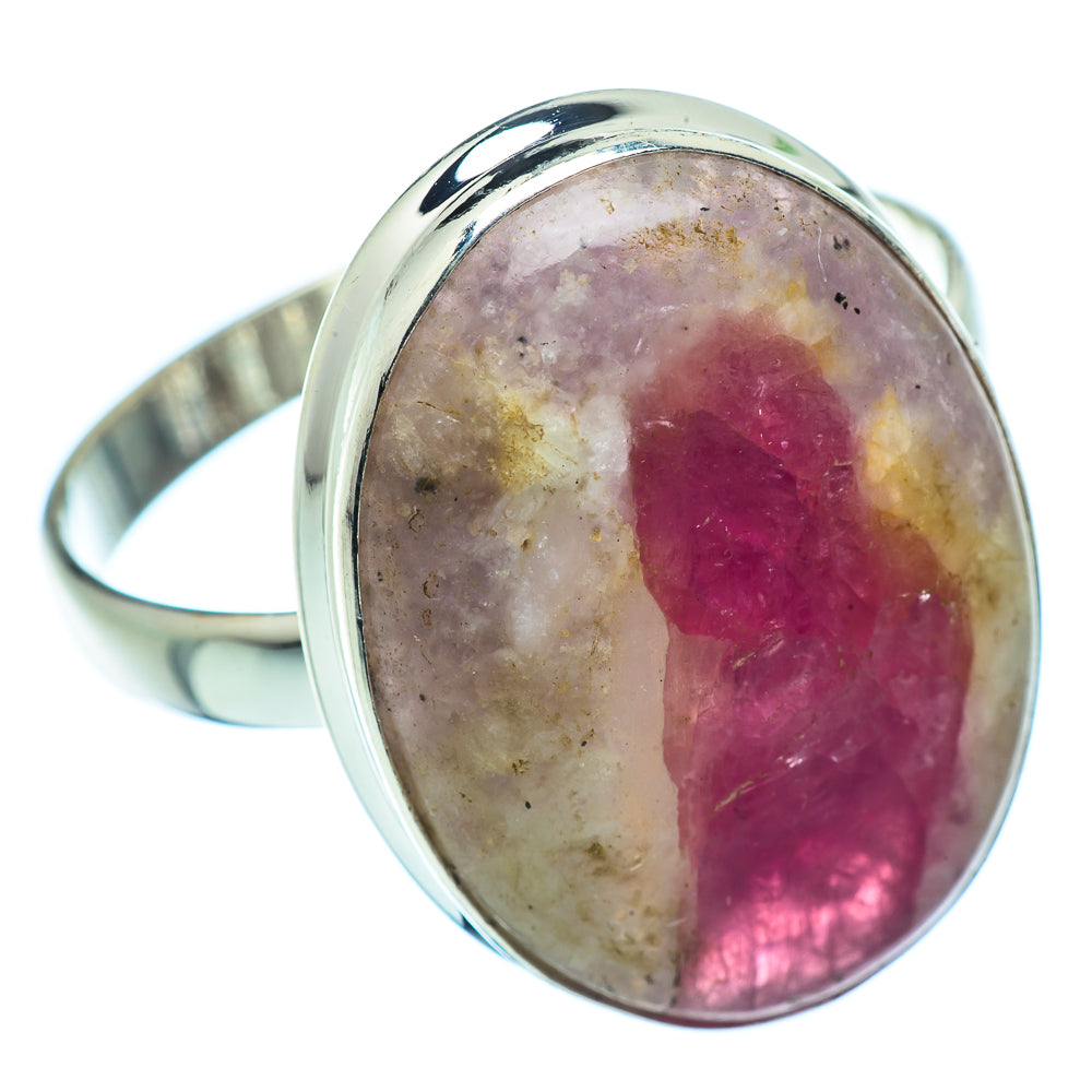 Pink Tourmaline Rings handcrafted by Ana Silver Co - RING37628