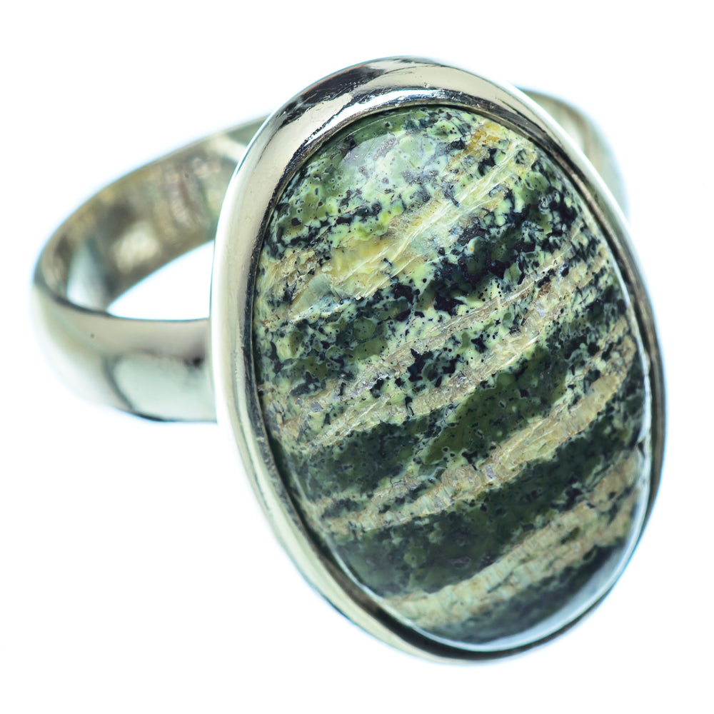 Lizard Jasper Rings handcrafted by Ana Silver Co - RING37714
