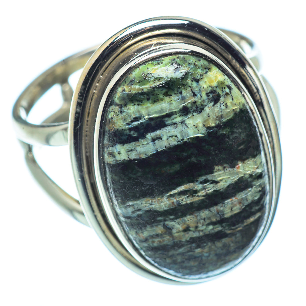 Lizard Jasper Rings handcrafted by Ana Silver Co - RING37800