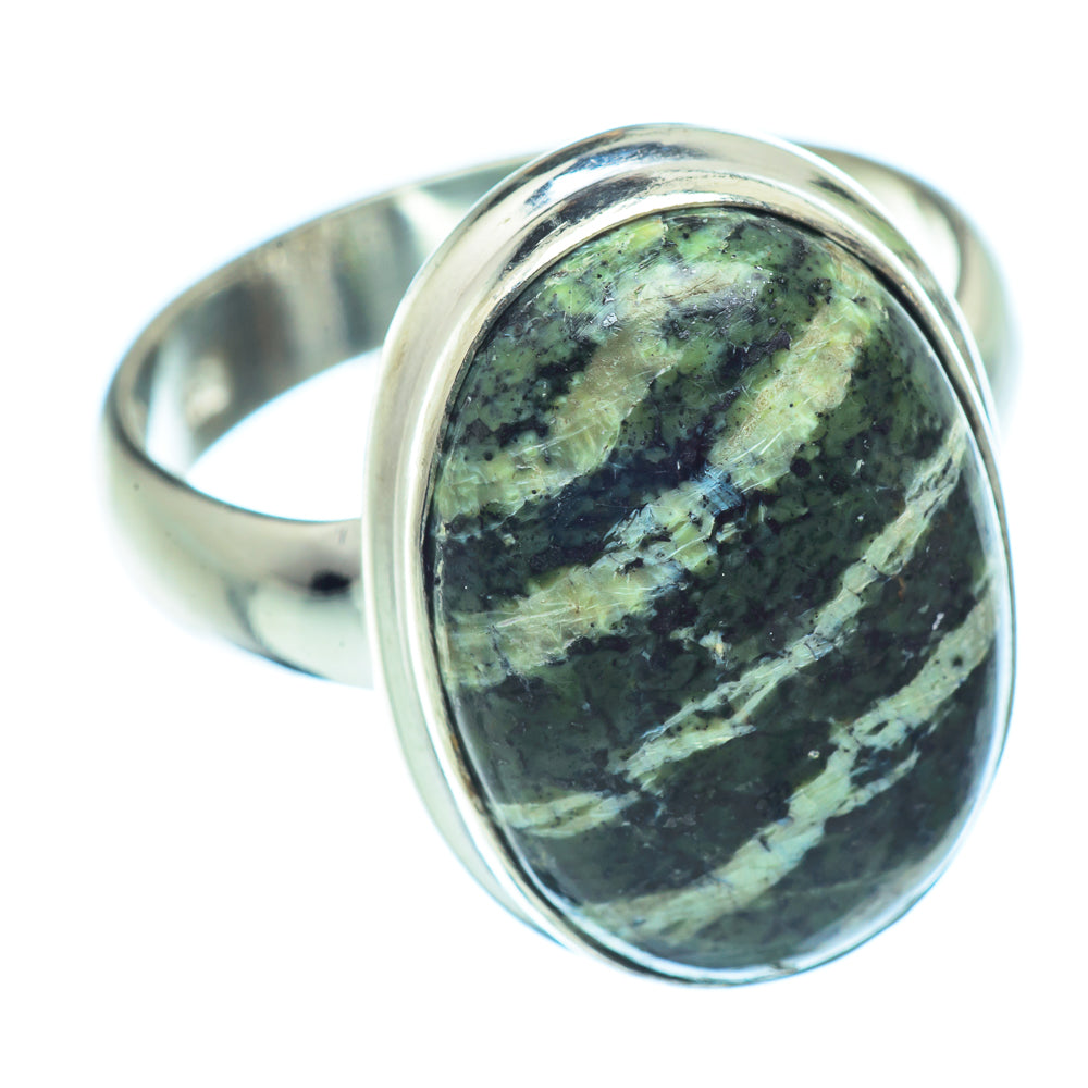 Lizard Jasper Rings handcrafted by Ana Silver Co - RING37926