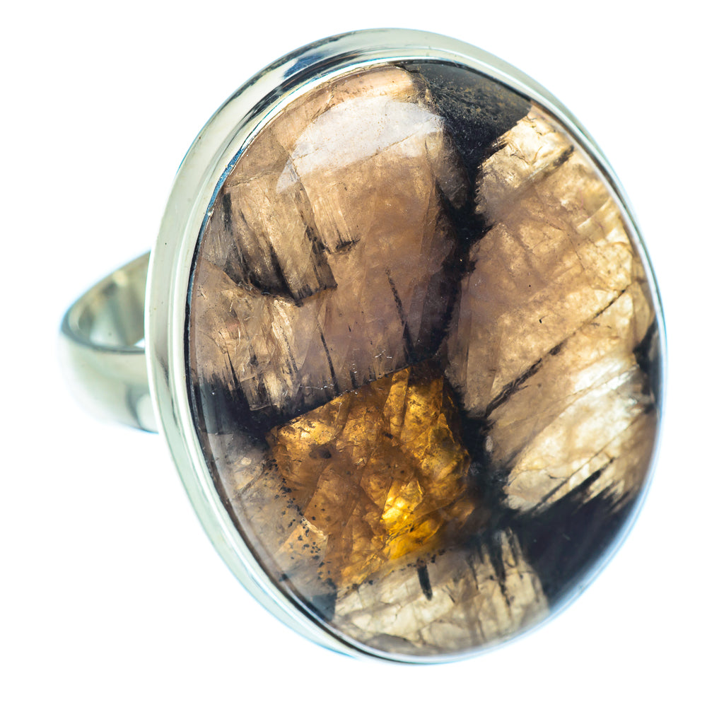 Chiastolite Rings handcrafted by Ana Silver Co - RING37983