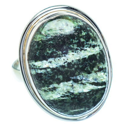 Lizard Jasper Rings handcrafted by Ana Silver Co - RING38039