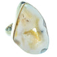 White Geode Slice Rings handcrafted by Ana Silver Co - RING38074