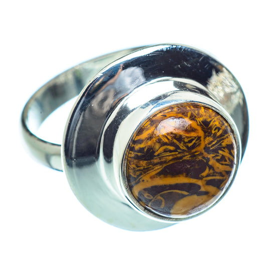 Coquina Jasper Rings handcrafted by Ana Silver Co - RING38163