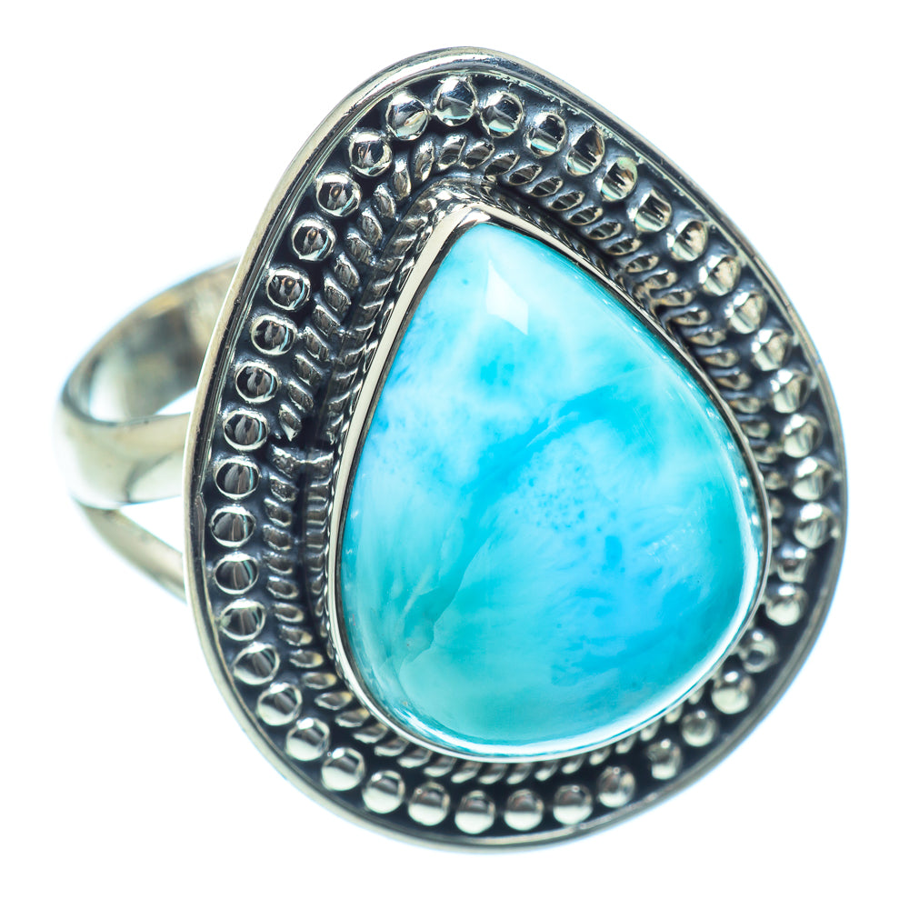 Larimar Rings handcrafted by Ana Silver Co - RING38385