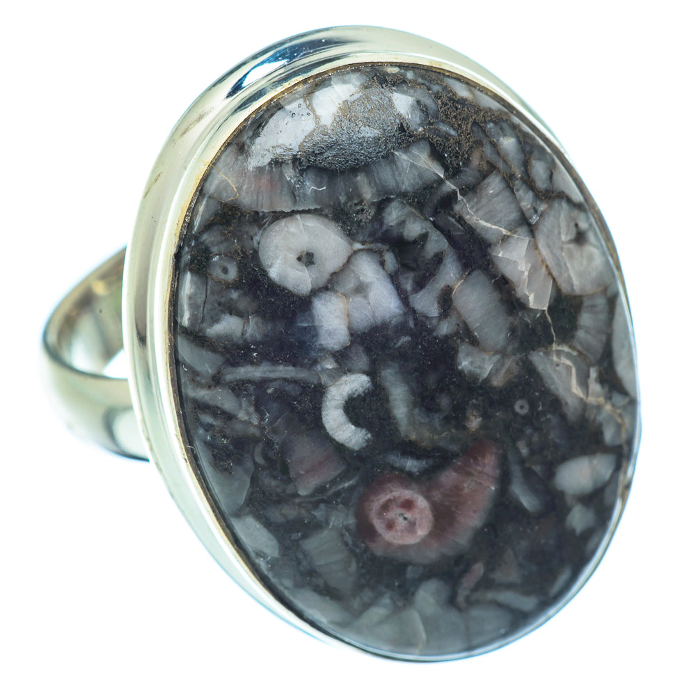Crinoid Fossil Rings handcrafted by Ana Silver Co - RING38466