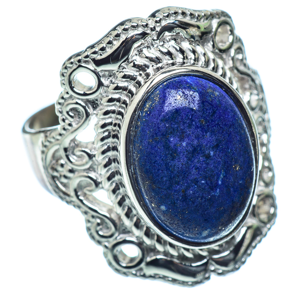 Lapis Lazuli Rings handcrafted by Ana Silver Co - RING38513