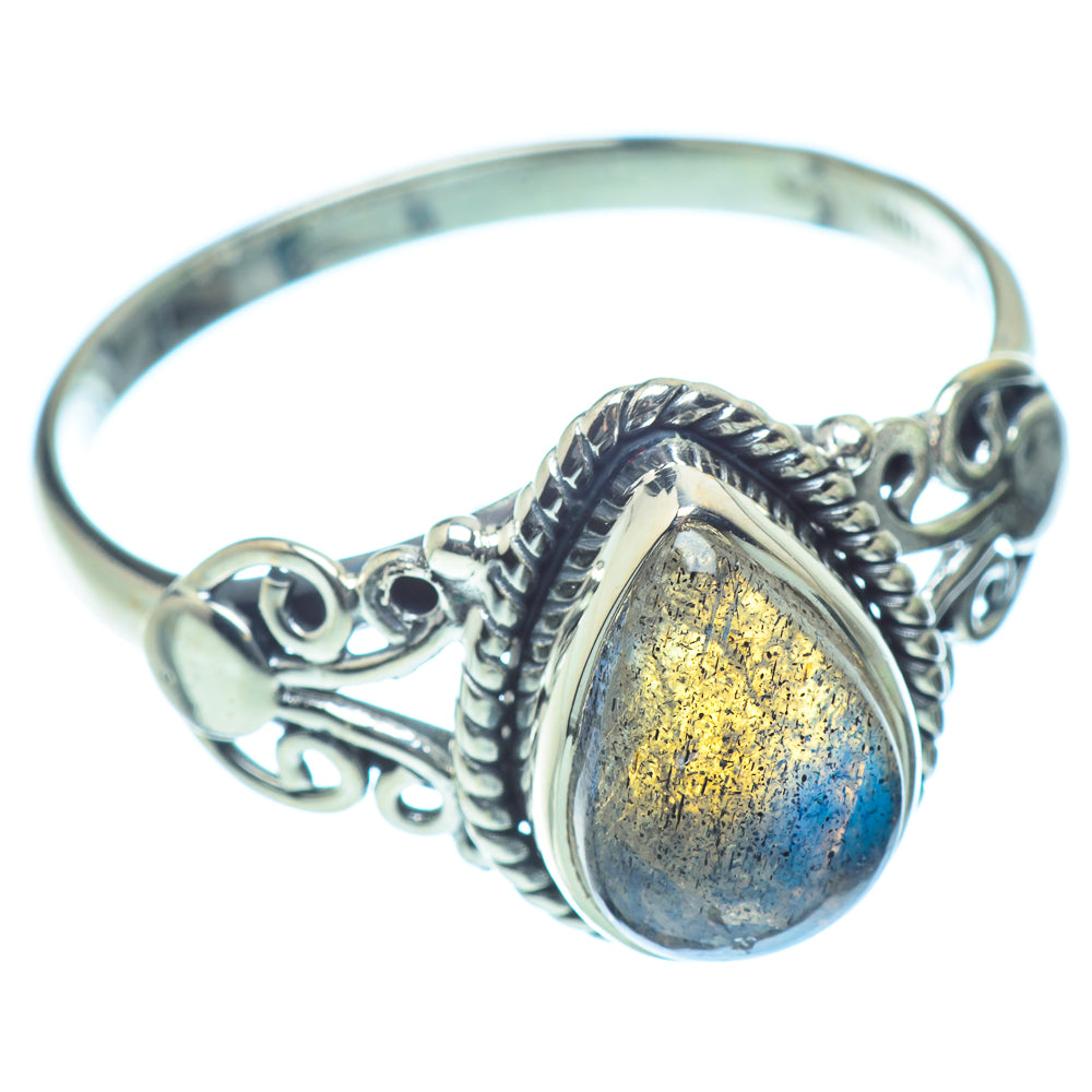 Labradorite Rings handcrafted by Ana Silver Co - RING38585