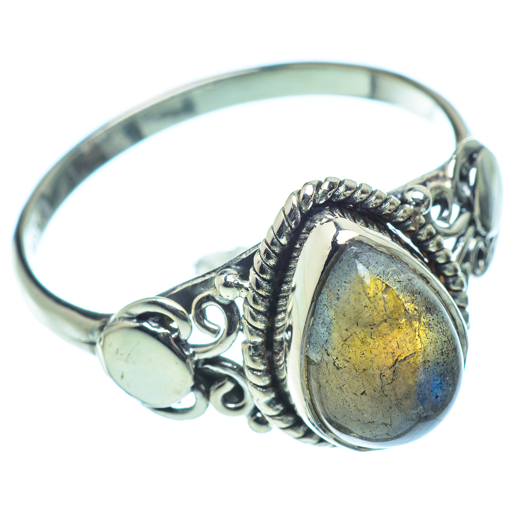 Labradorite Rings handcrafted by Ana Silver Co - RING38627