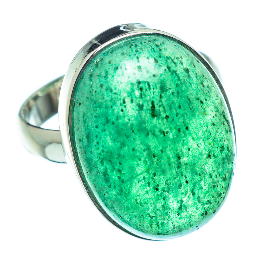 Green Aventurine Rings handcrafted by Ana Silver Co - RING39029