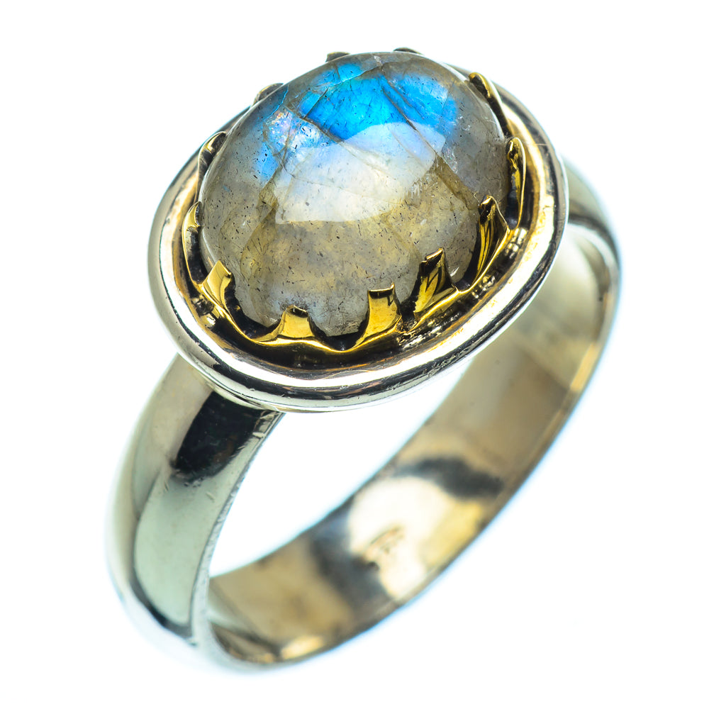 Labradorite Rings handcrafted by Ana Silver Co - RING39190