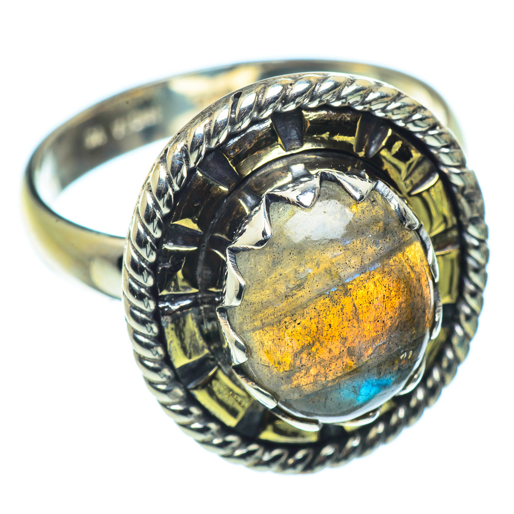 Labradorite Rings handcrafted by Ana Silver Co - RING39263