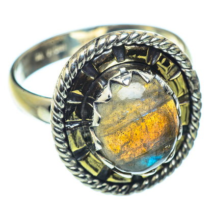 Labradorite Rings handcrafted by Ana Silver Co - RING39263