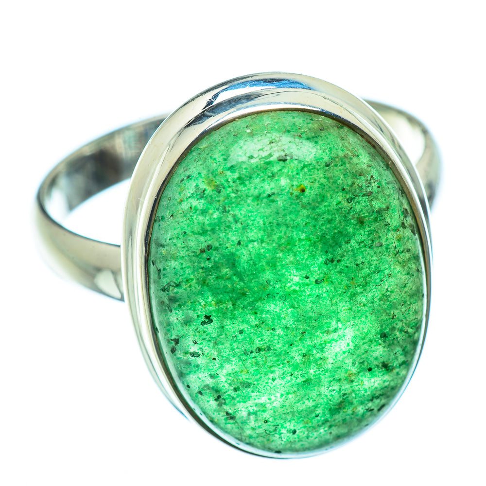 Green Aventurine Rings handcrafted by Ana Silver Co - RING39359
