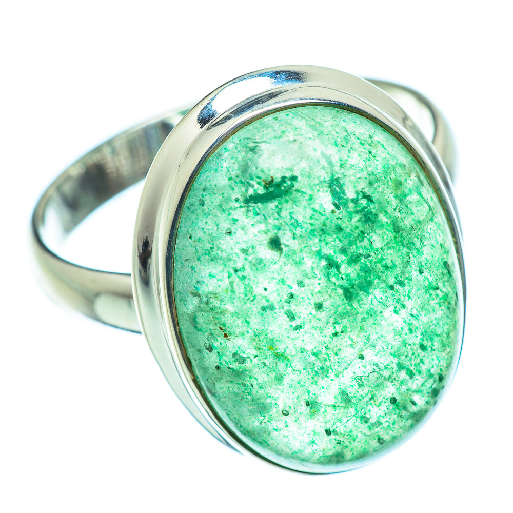 Green Aventurine Rings handcrafted by Ana Silver Co - RING39376