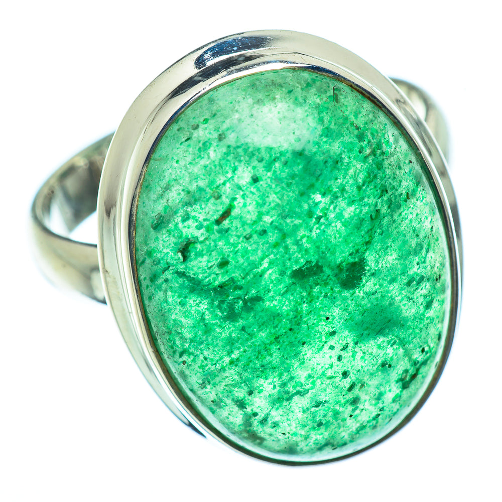 Green Aventurine Rings handcrafted by Ana Silver Co - RING39381
