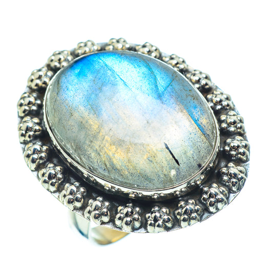 Labradorite Rings handcrafted by Ana Silver Co - RING39544