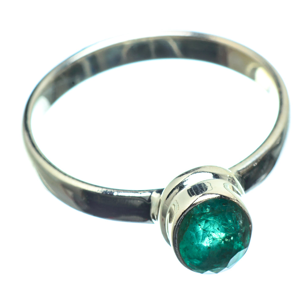 Zambian Emerald Rings handcrafted by Ana Silver Co - RING39647