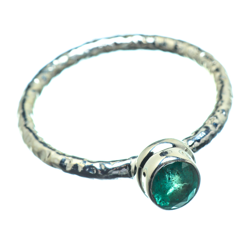 Zambian Emerald Rings handcrafted by Ana Silver Co - RING39739