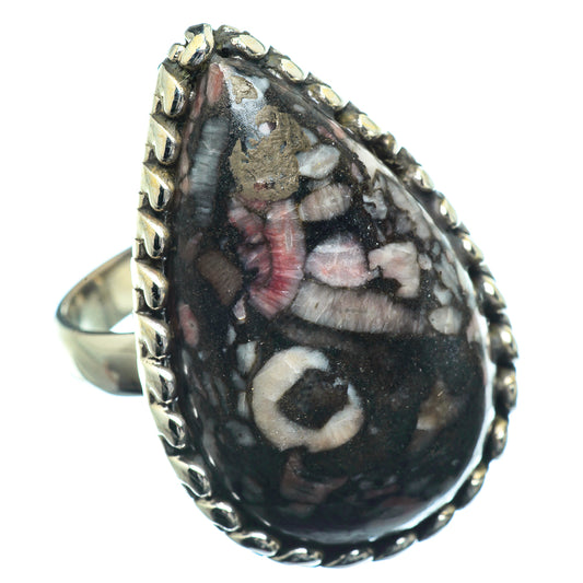 Crinoid Fossil Rings handcrafted by Ana Silver Co - RING39965