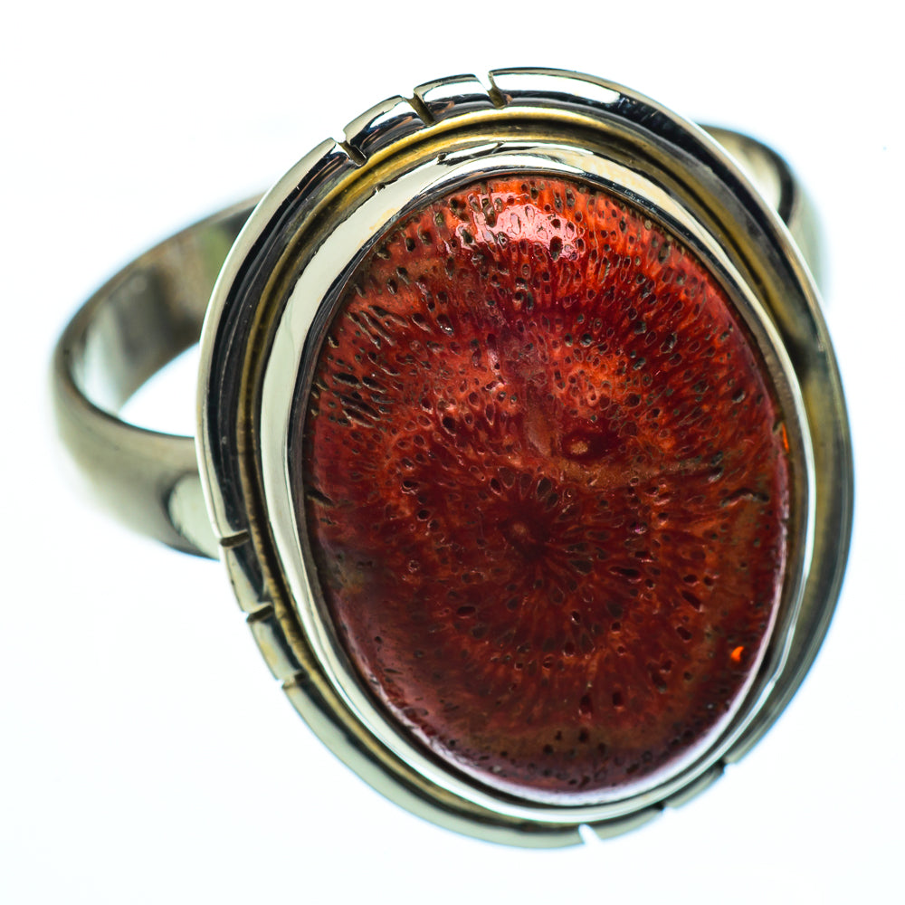 Sponge Coral Rings handcrafted by Ana Silver Co - RING39989