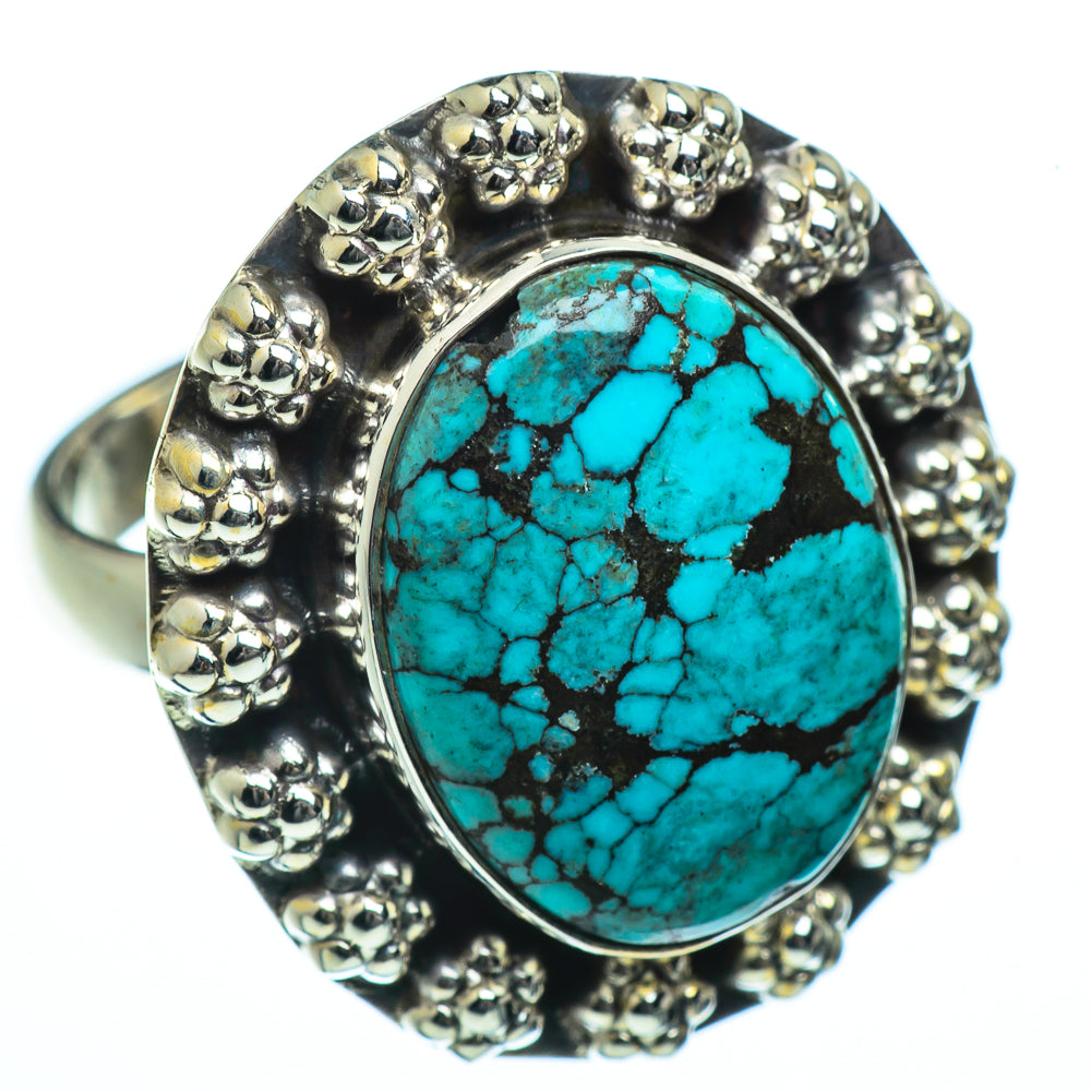 Tibetan Turquoise Rings handcrafted by Ana Silver Co - RING40070