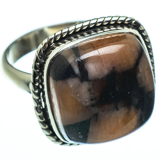 Chiastolite Rings handcrafted by Ana Silver Co - RING40103