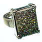Titanium Druzy Rings handcrafted by Ana Silver Co - RING40406