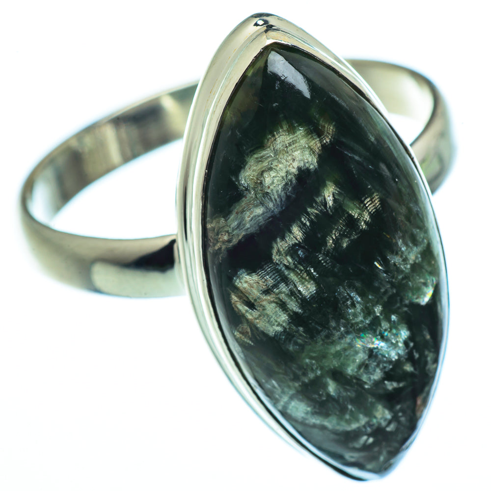Seraphinite Rings handcrafted by Ana Silver Co - RING40484