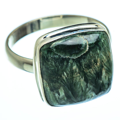 Seraphinite Rings handcrafted by Ana Silver Co - RING40516
