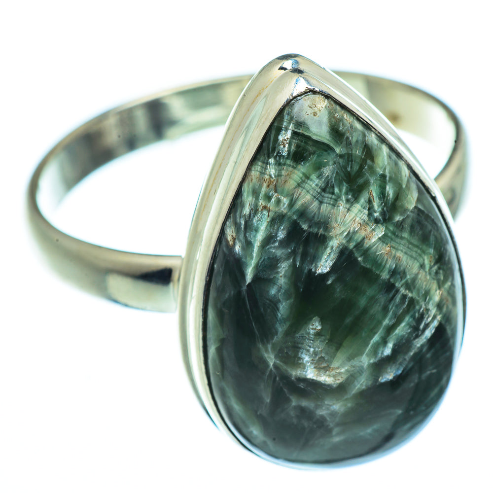 Seraphinite Rings handcrafted by Ana Silver Co - RING40543