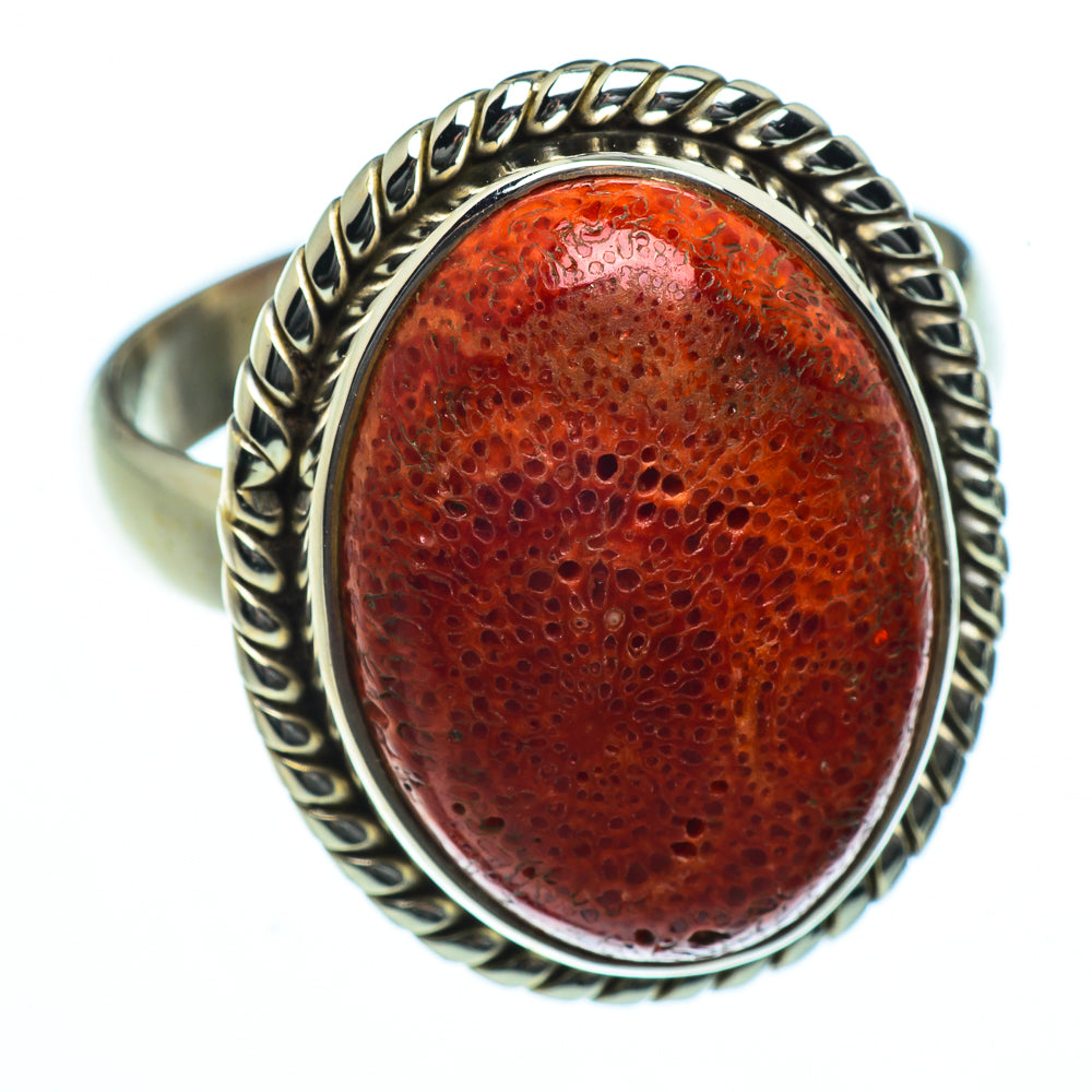 Sponge Coral Rings handcrafted by Ana Silver Co - RING40544
