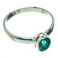 Zambian Emerald Rings handcrafted by Ana Silver Co - RING40563