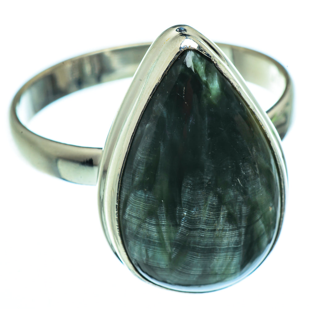 Seraphinite Rings handcrafted by Ana Silver Co - RING40589