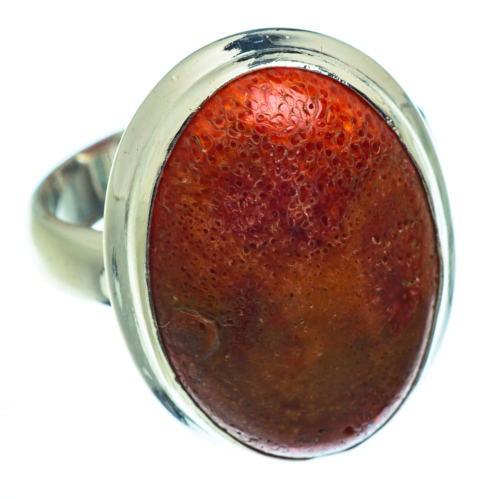 Sponge Coral Rings handcrafted by Ana Silver Co - RING40721