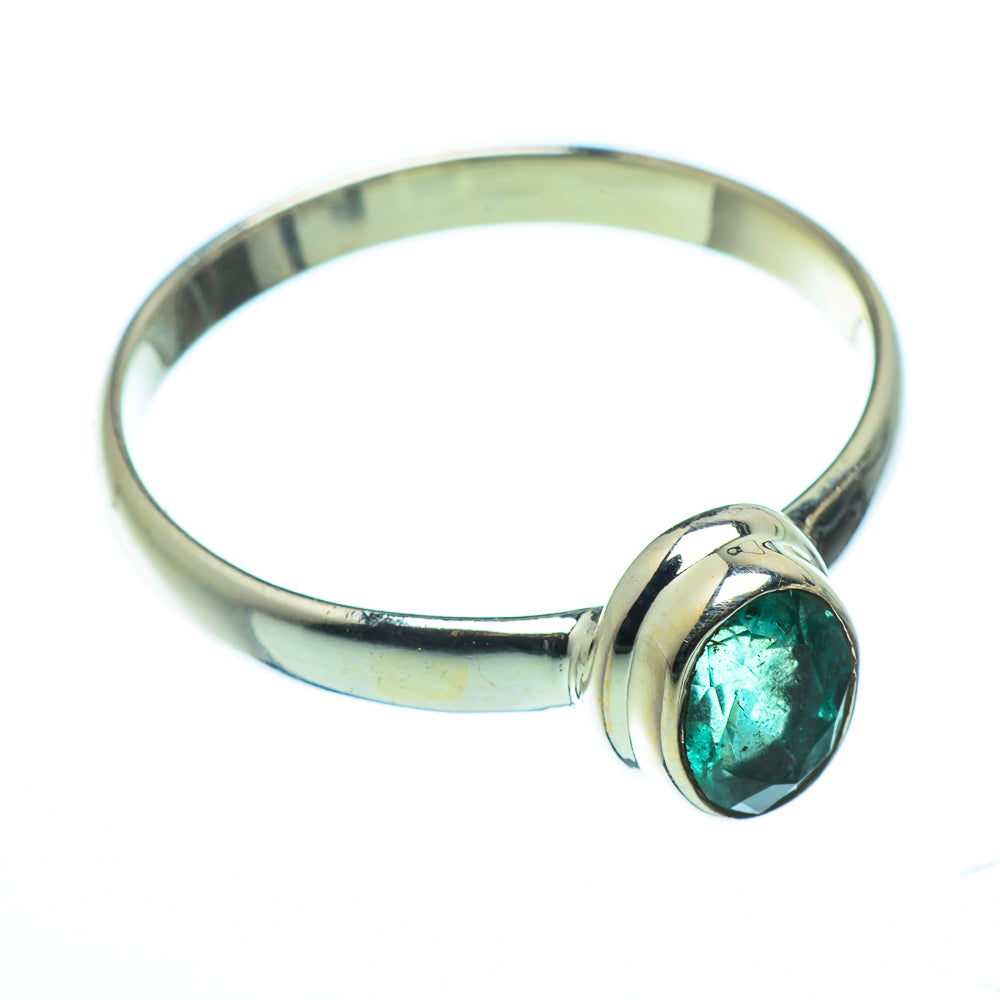 Zambian Emerald Rings handcrafted by Ana Silver Co - RING41020