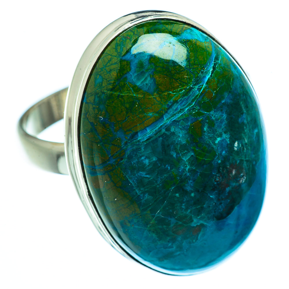 Chrysocolla Rings handcrafted by Ana Silver Co - RING41116