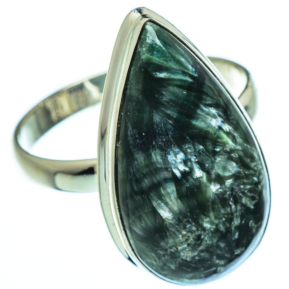Seraphinite Rings handcrafted by Ana Silver Co - RING41125
