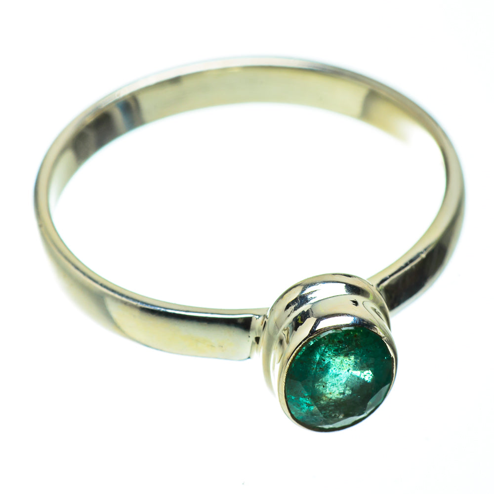 Zambian Emerald Rings handcrafted by Ana Silver Co - RING41194