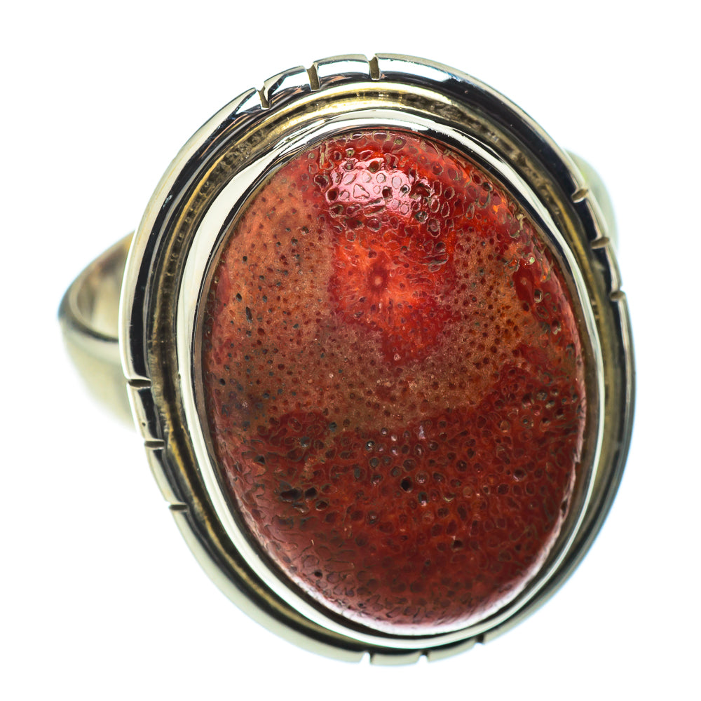 Sponge Coral Rings handcrafted by Ana Silver Co - RING41235